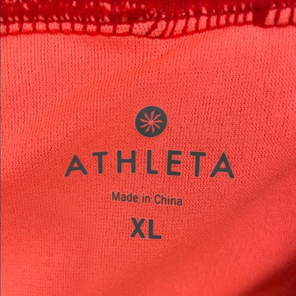 Athleta Fun In The Sun Drawstring Waist 2 Pocket Red Women's XL Swim Shorts - Picture 8 of 8